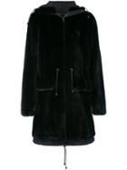 Liska - Hooded Coat - Men - Mink Fur/viscose - 52, Black, Mink Fur/viscose