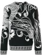 Versace Collection Printed Sweatshirt - Black