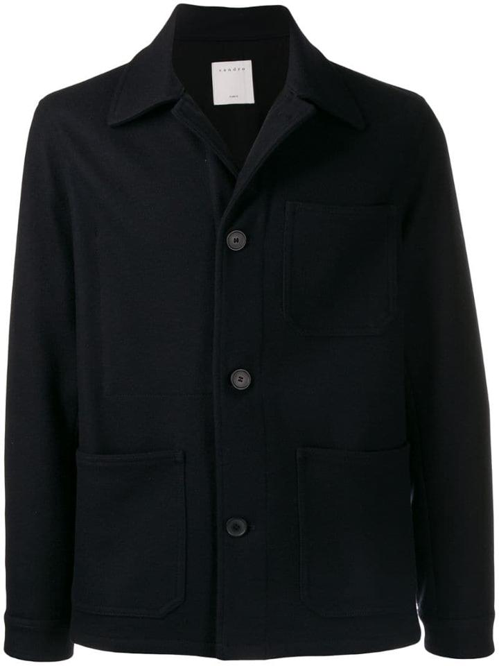 Sandro Paris Worker Jacket - Blue