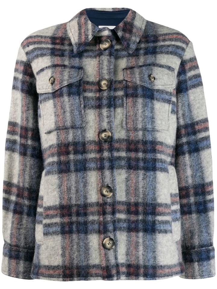 Isabel Marant Étoile Gaston Blanket Jacket - Blue