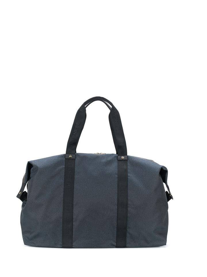 Borbonese Animal Printed Travel Bag - Blue