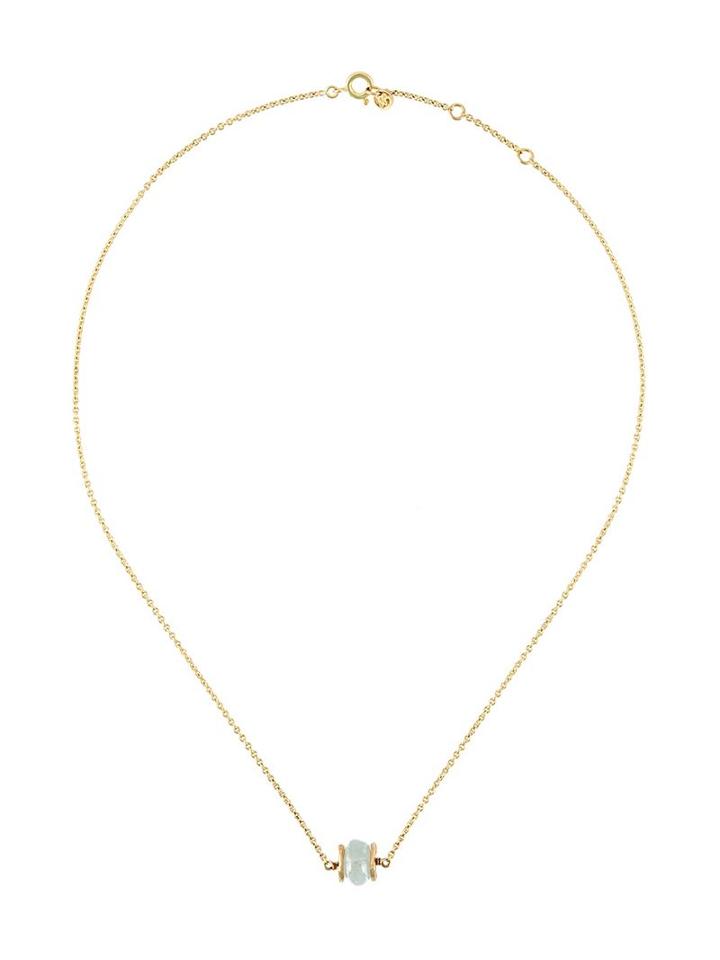 Liska Single Stone Necklace, Women's, Blue