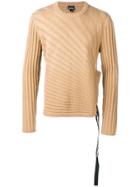 Just Cavalli Patterned Split Hem Sweater - Neutrals