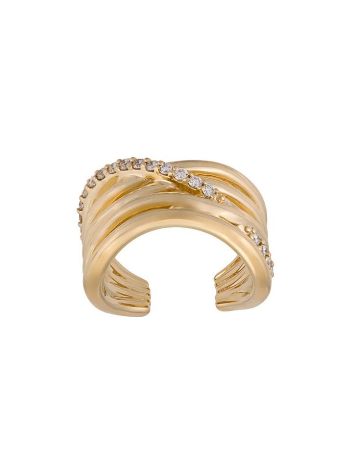Alinka Zoya Pinkie Diamond Ring, Women's, Size: D, Metallic, Diamond/18kt Yellow Gold