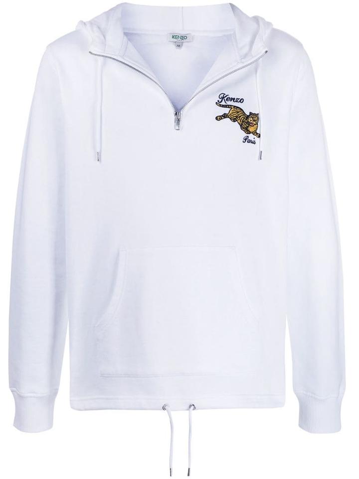 Kenzo Jumping Tiger Hoodie - White
