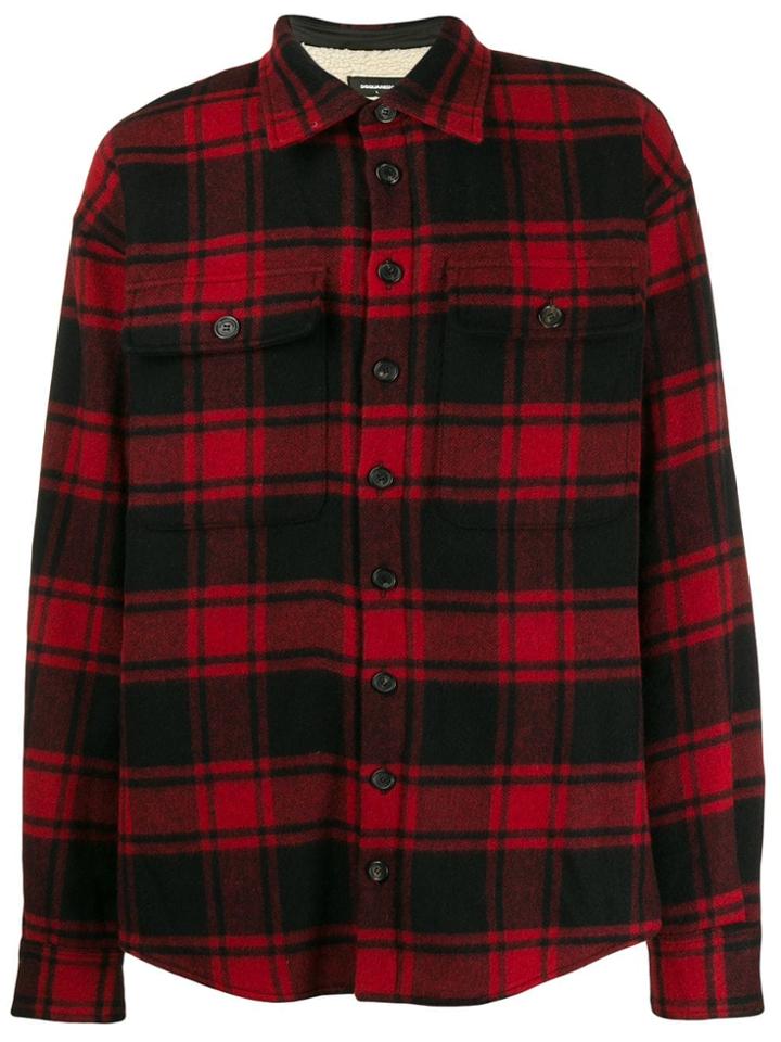 Dsquared2 Plaid Long-sleeve Shirt