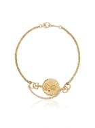 Anissa Kermiche Metallic 18k Gold Coin Diamond Bracelet