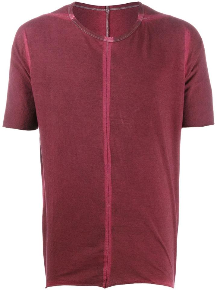 Isaac Sellam Experience Burnout Crew Neck T-shirt - Red