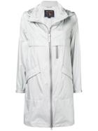 Woolrich Mid-length Zipped Coat - Silver