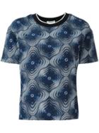 Opening Ceremony Printed T-shirt, Women's, Size: 8, Blue, Silk