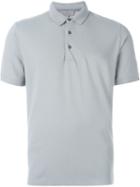 Canali Classic Polo Shirt, Men's, Size: 54, Grey, Cotton/spandex/elastane