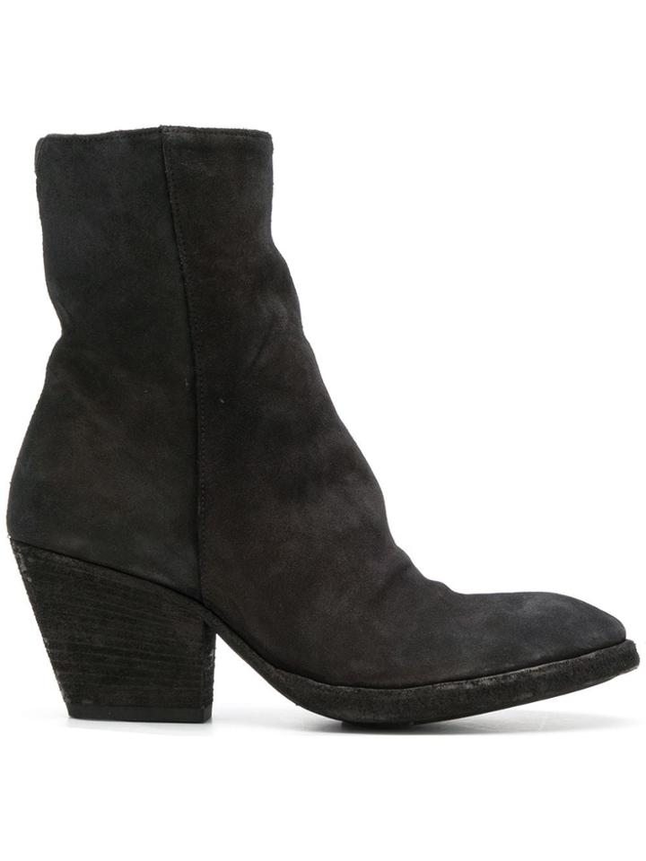 Officine Creative Block Heel Boots - Black
