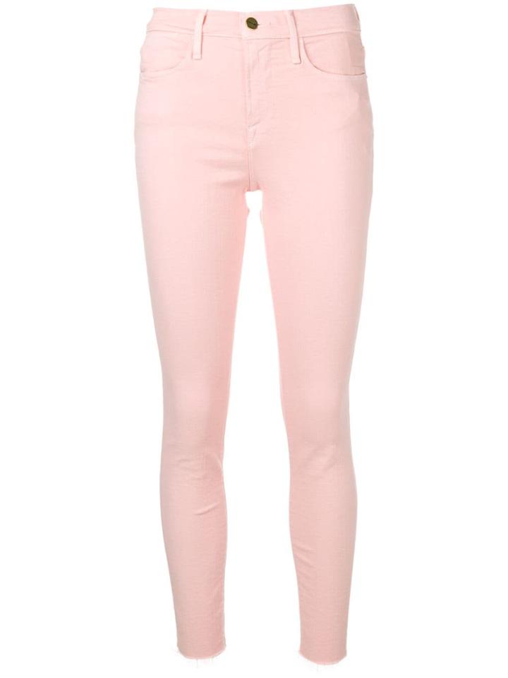 Frame High-waist Skinny Jeans - Pink