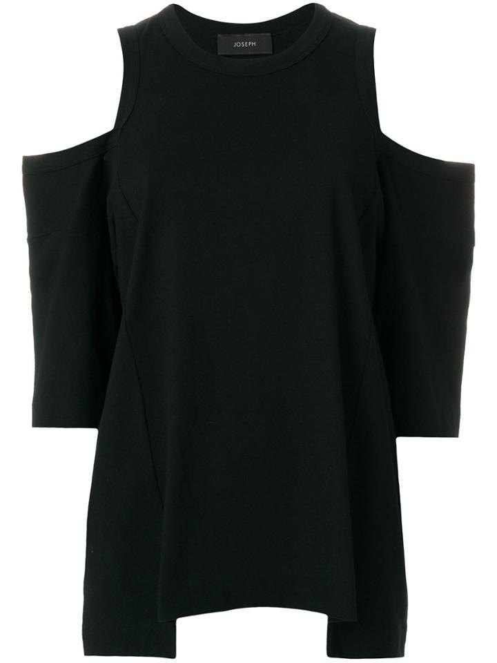 Joseph Cold-shoulder Fitted Top - Black