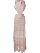 Hervé Léger Alondra Gown, Women's, Size: S, Pink/purple, Rayon/nylon/spandex/elastane