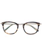 Oliver Peoples Round Frame Glasses - Brown