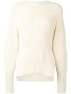 Isabel Marant - Knit Top - Women - Cotton/polyurethane/wool - 40, White, Cotton/polyurethane/wool