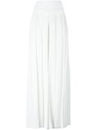 Givenchy Pleated Maxi Skirt, Women's, Size: 40, White, Viscose/spandex/elastane/acetate/silk