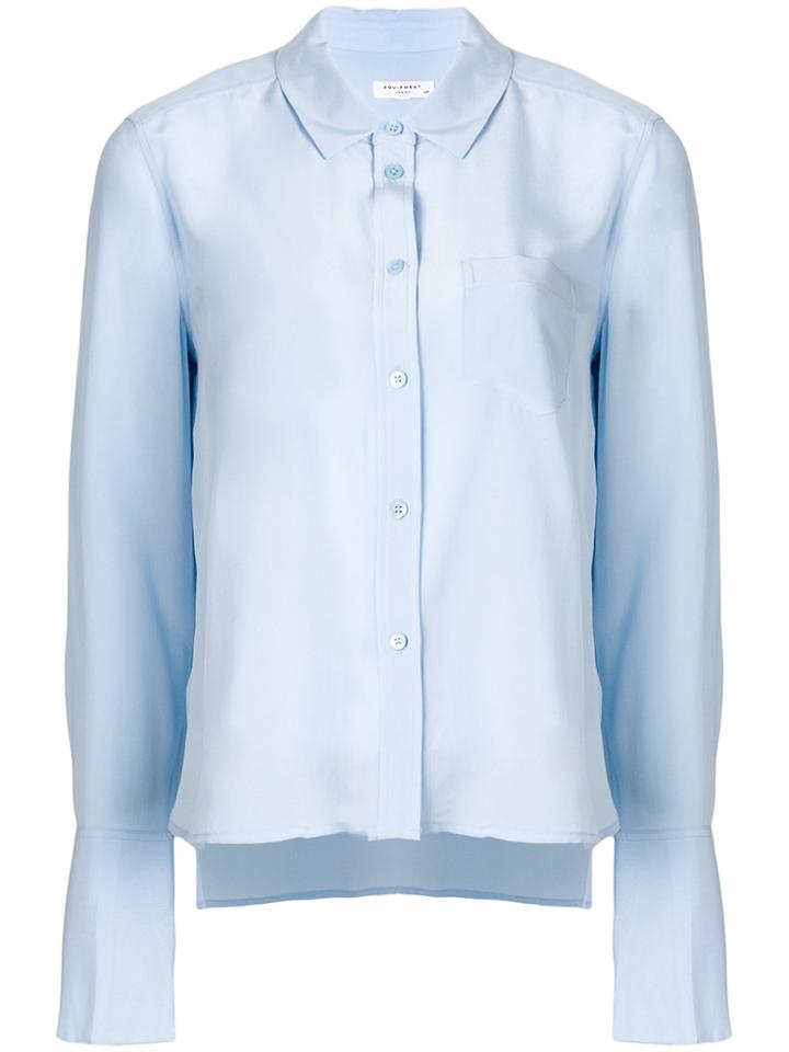 Equipment Long Sleeve Shirt - Blue