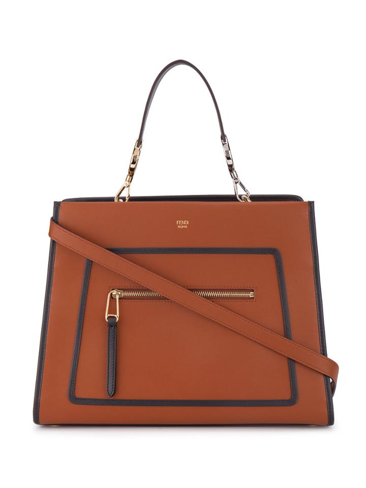 Fendi Large Brown Runaway Shoulder Bag