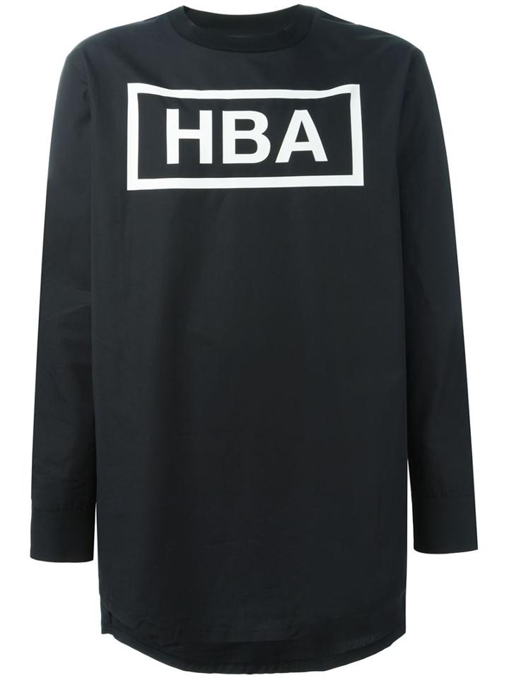 Hood By Air Logo Print T-shirt, Men's, Size: Xs, Black, Cotton
