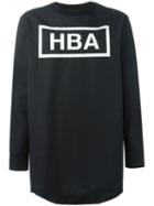 Hood By Air Logo Print T-shirt, Men's, Size: Xs, Black, Cotton