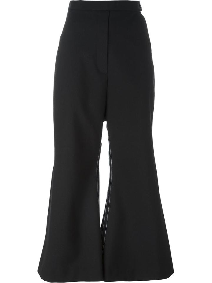 Ellery Cropped Flared Trousers, Women's, Size: 8, Black, Wool