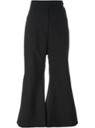 Ellery Cropped Flared Trousers, Women's, Size: 8, Black, Wool