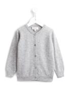 Cashmirino Round Neck Cardigan, Toddler Girl's, Size: 4 Yrs, Grey