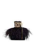 Rosantica Aramis Feather Bag - Black