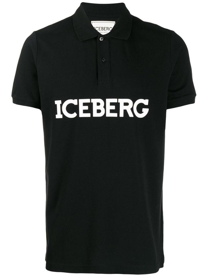 Iceberg Pink Panther Polo Shirt - Black