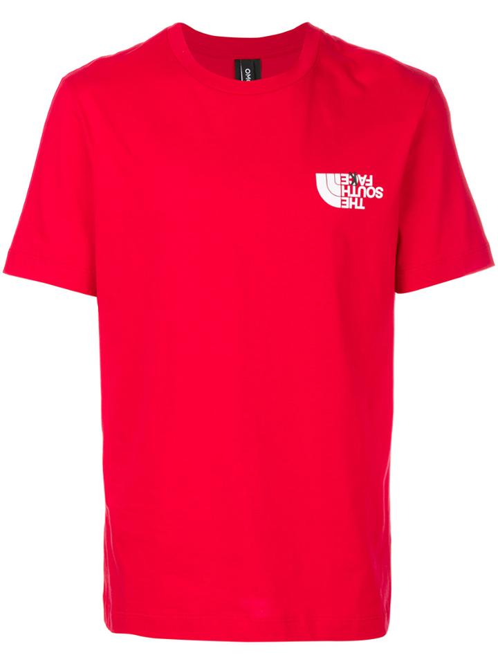 Omc T-shirt With Ironic Logo - Red