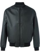 Stutterheim 'vasterto' Bomber Jacket, Adult Unisex, Size: Medium, Black, Pvc/cotton/polyester