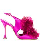 Manolo Blahnik Flore Pumps - Pink & Purple