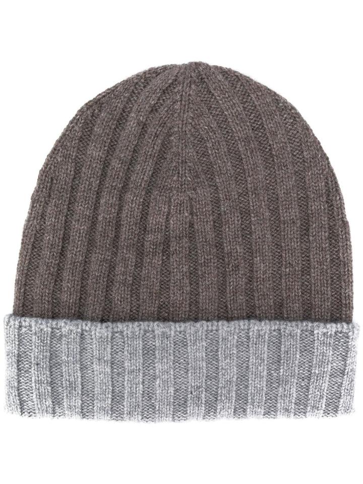 Barba Colour Block Hat - Brown