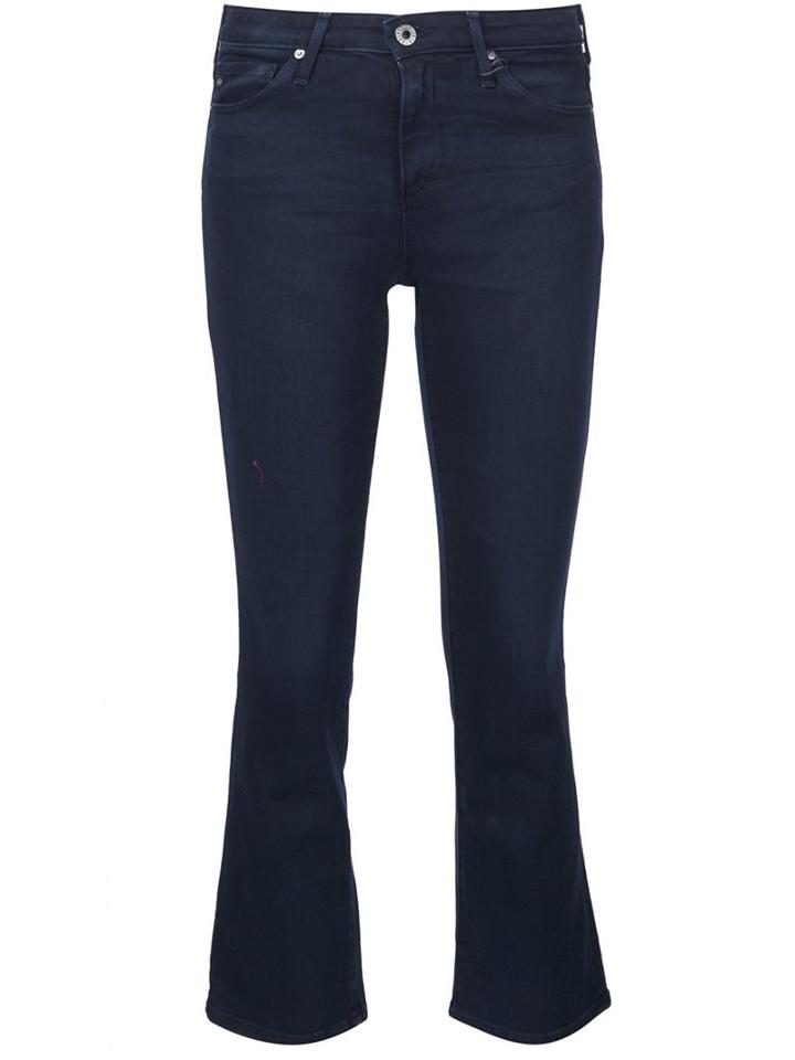 Ag Jeans Cropped Jeans, Women's, Size: 24, Blue, Cotton/viscose