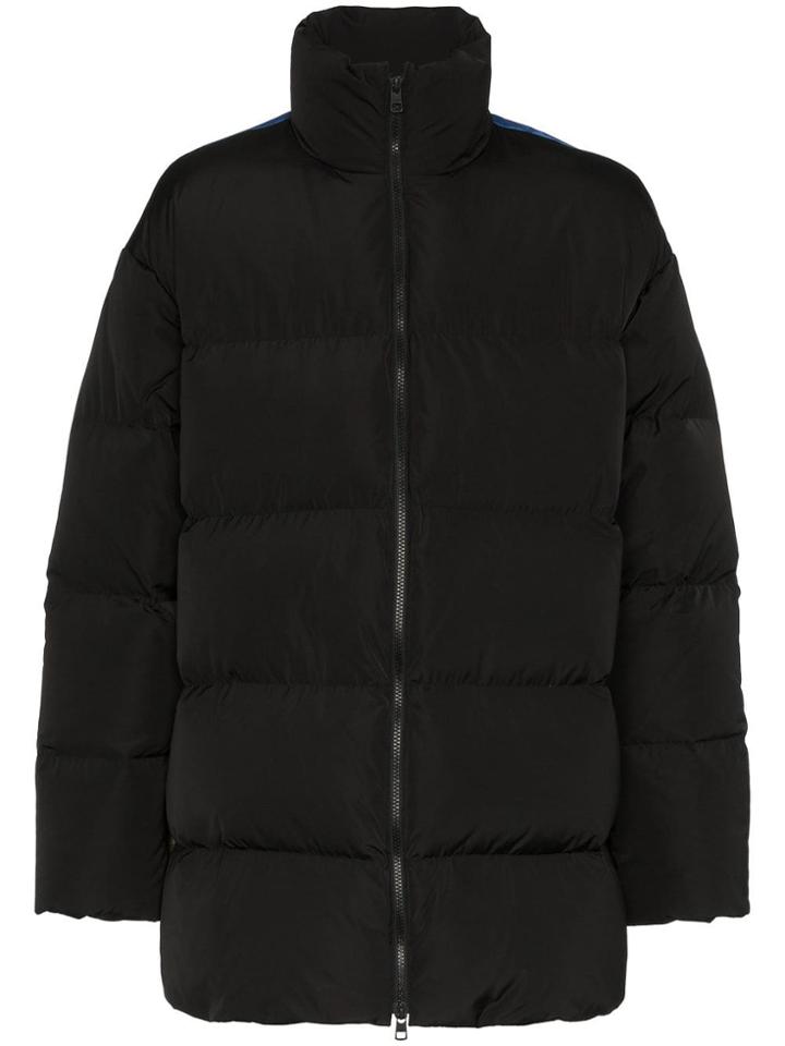 Calvin Klein Jeans Est. 1978 School Flag Print Puffa Jacket - Black