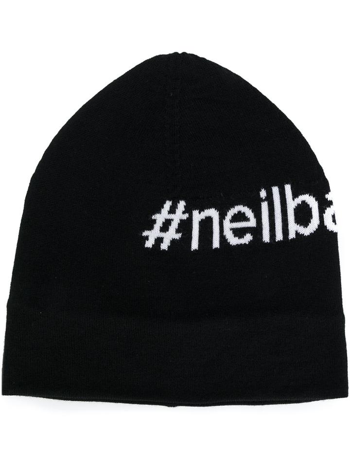 Neil Barrett #neilbarrett Beanie Hat - Black