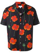 Soulland Juice Poppy Print Shirt, Men's, Size: Large, Black, Cotton