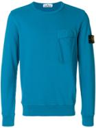 Stone Island Chest Pocket Sweatshirt - Blue