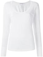 Giuliana Romanno Round Neck Blouse, Women's, Size: P, White, Cotton/polyester