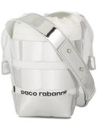 Paco Rabanne Logo Print Bucket Bag - White