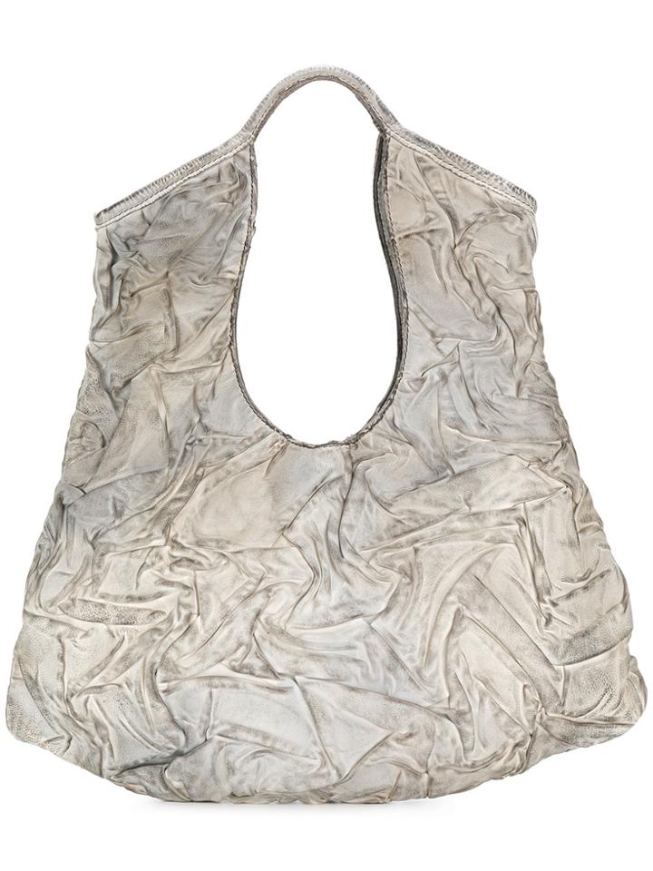 Numero 10 Creased Effect Shoulder Bag - Grey