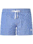 Borrelli - Striped Swim Shorts - Men - Nylon/polyester/spandex/elastane - M, Blue, Nylon/polyester/spandex/elastane