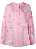 Natasha Zinko - Printed Shirt Top - Women - Cotton - 32, Pink/purple, Cotton