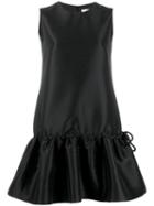 Victoria Victoria Beckham Ruffled Hem Dress - Black