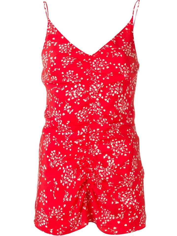 Alysi Ruched Top - Red