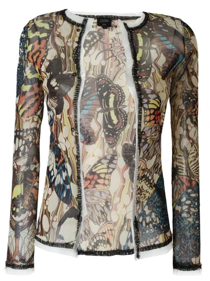 Jean Paul Gaultier Vintage Butterfly Sheer Cardigan - Multicolour