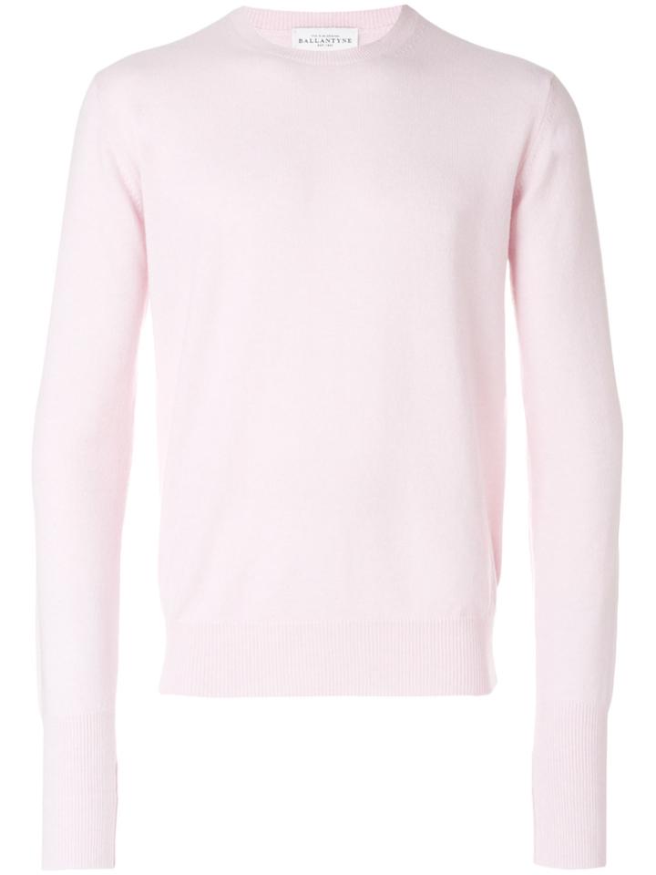 Ballantyne Crew Neck Jumper - Pink & Purple