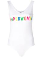 Don't Cry Superwoman Bodysuit - White